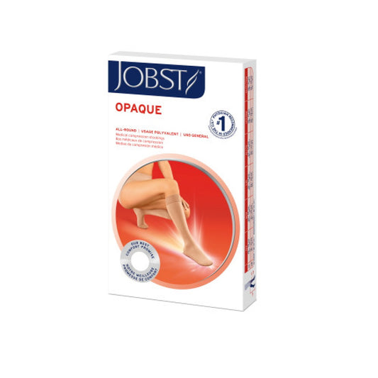 JOBST Opaque 30-40 mmHg Knee High Stockings, Closed Toe, Black