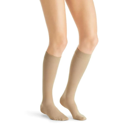 JOBST UltraSheer 30-40 mmHg Knee High Stockings, Closed Toe, Natural