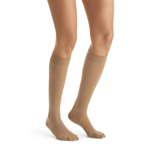 JOBST UltraSheer 20-30 mmHg Knee High Stockings, Closed Toe, Suntan