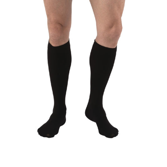 JOBST Relief Compression Stockings 15-20 mmHg Knee High, Closed Toe, Black