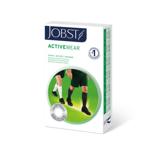 JOBST® ActiveWear Knee High Stockings, 30-40 mmHg, Closed Toe, Black