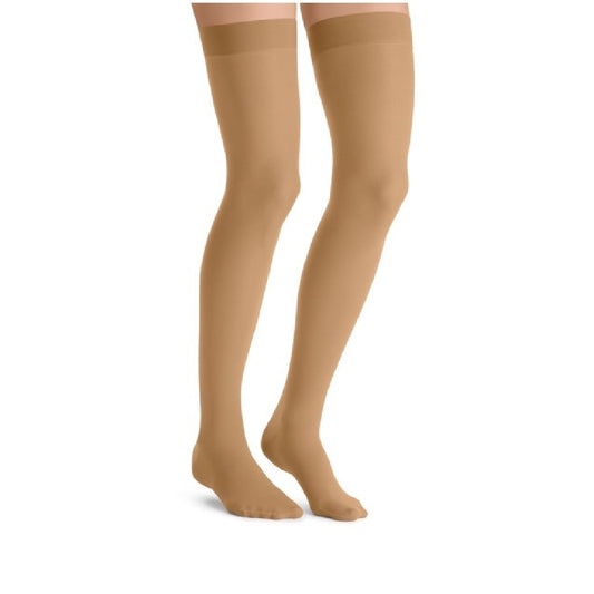 JOBST UltraSheer Compression Stockings, 15-20 mmHg, Thigh High, Silicone Dot Band, Closed Toe