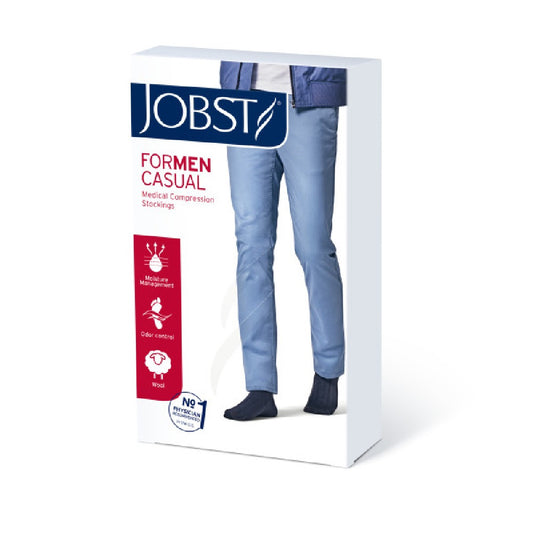 JOBST forMen Casual Knee, 20-30 mmHg, Closed Toe, Khaki