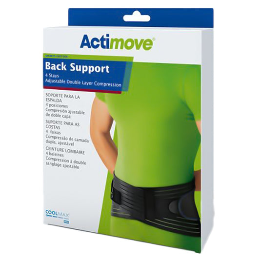 Actimove Sports Edition Knee Brace Wrap Around, Simple Hinges, Condyle Pads, Black