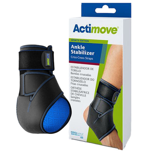 Actimove® Ankle Stabilizer, Criss-Cross Straps, Universal, Black