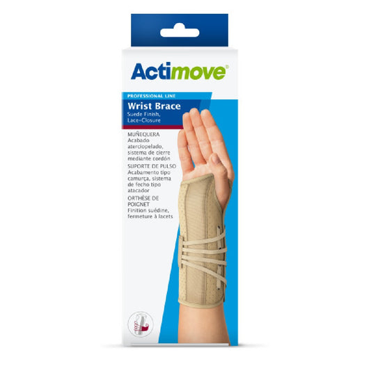 Actimove®  Professional Line,  Wrist Brace - Suede Finish, Lace-Closure, Black