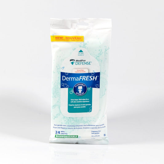 DermaFRESH™ flushable Cleansing Wipes