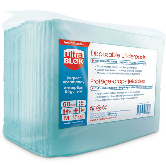 UltraBlok™ Disposable Underpads, Regular absorbency