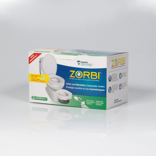 ZORBI™ MedPro Defense, Biodegradable Toilet and Bariatric Liner
