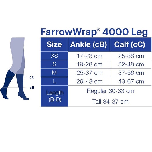 JOBST® FarrowWrap® Lite Stretch Compression Wrap, Legpiece, Tan, Regular