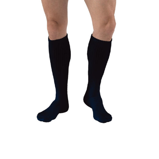 JOBST SensiFoot Diabetic Compression Socks 8-15 mmHg Knee High, Closed Toe, Navy