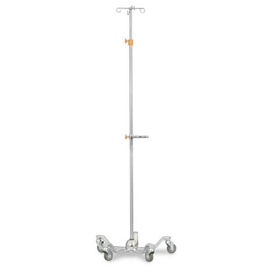 MedPro Balance KD Stainless Steel I.V. Stand, Assembled, 4 Prong