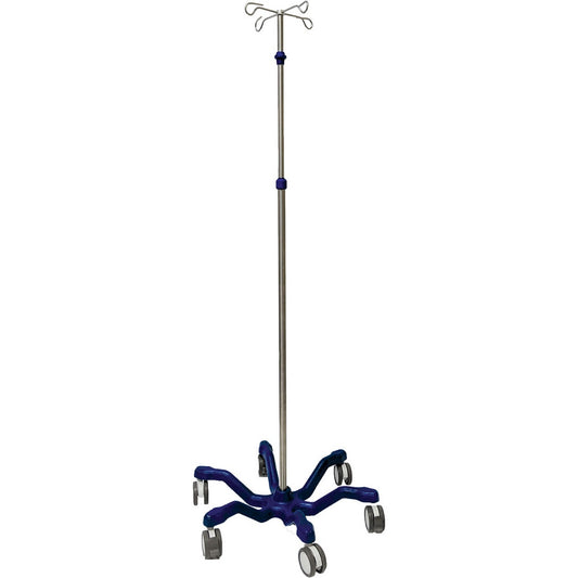 MedPro Heavy Duty I.V. Stand, 4 Prong, 6 x 3"