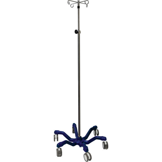 MedPro Heavy Duty I.V. Stand, 4 Prong, 6 x 3"