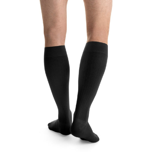 JOBST ActiveWear Compression Socks 30-40 mmHg Knee High Closed Toe Cool Black