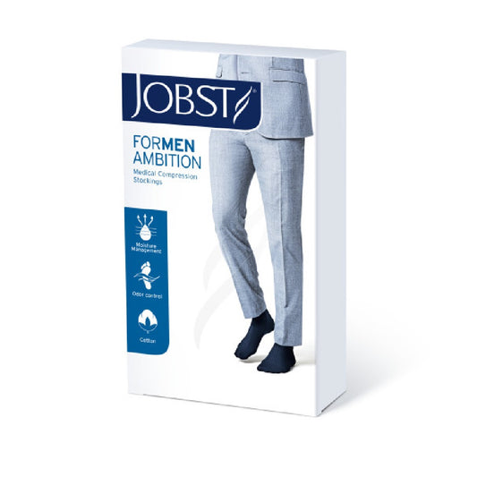 JOBST ActiveWear Compression Socks 30-40 mmHg Knee High Closed Toe Cool Black