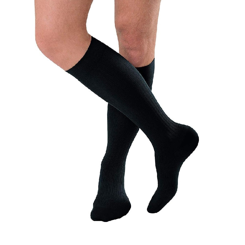 JOBST forMen Ambition, 15-20 mmHg, Knee High Stockings, Closed Toe, Bl ...