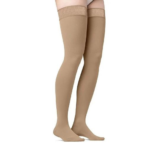 JOBST Opaque Maternity 20-30 mmHg Thigh High, Closed Toe, Caramel