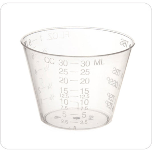 Alliance® Plastic Medicine Cups, 1 oz, graduated - Case of 5000