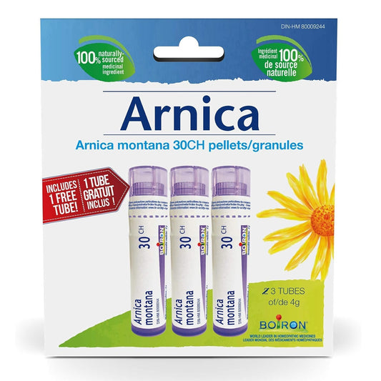Arnica Montana, Boiron Homeopathic, Multi Dose Tube, 30ch, Pack of 3