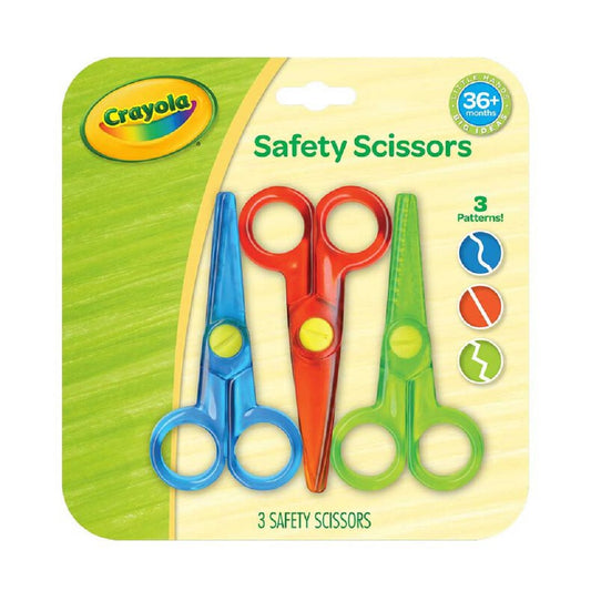 Crayola My First Safety Scissors, Toddler Art Supplies, 3ct