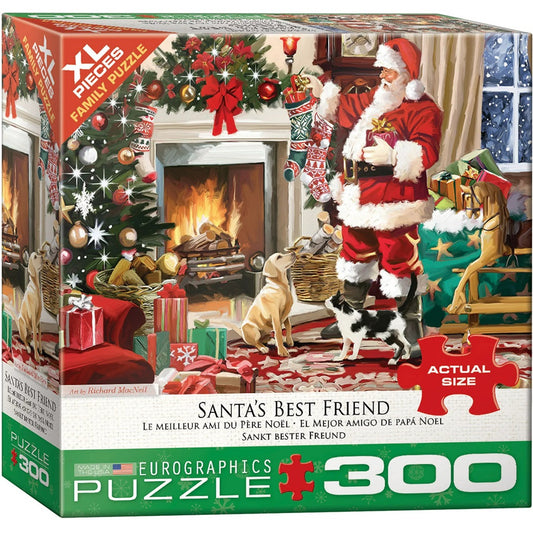 Eurographics Santa's Best Friend by Richard MacNeil 300-Piece Puzzle, X-Large