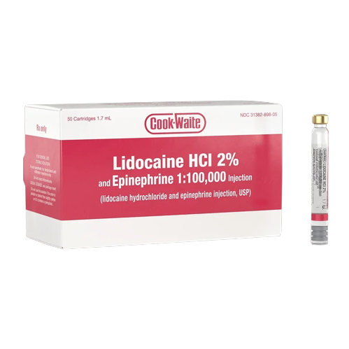 Cook-Waite Lidocaine HCl 2% and Epinephrine 1:100,000