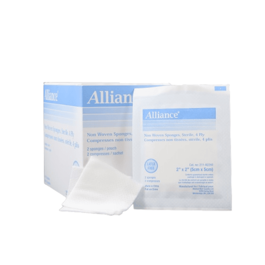 Alliance®  Sterile Non-Woven Gauze Sponges, 4-Ply, 2"x2"