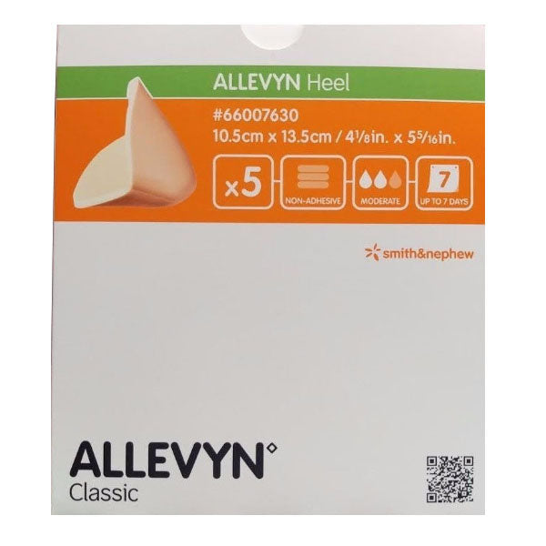Smith & Nephew ALLEVYN™ Non-Adhesive Hydrocellular Foam Dressing, Heel, 10.5cm x 13.5cm