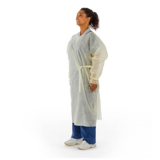 AAMI 2 Overhead Isolation Gown - Thumbloop with Elastic Cuff, Full Back