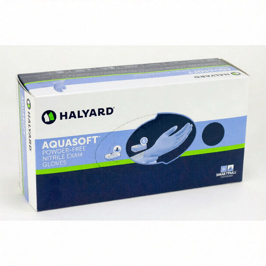 Halyard AQUASOFT™ Exam Glove, Blue, Single
