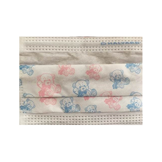 Halyard ASTM Level 2 Procedure Mask, Child, Teddy Bear Print