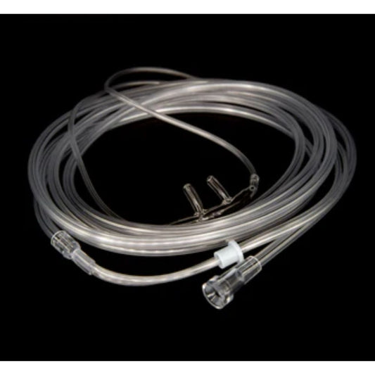 Adult Nasal Cannula - SOFT CURVED Tip with 7' (2.1 m) Sure Flow Tubing