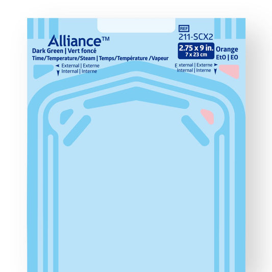 Alliance™ Self-Sealing Steam Sterilization Pouch, 7 cm x 23 cm - Class 4