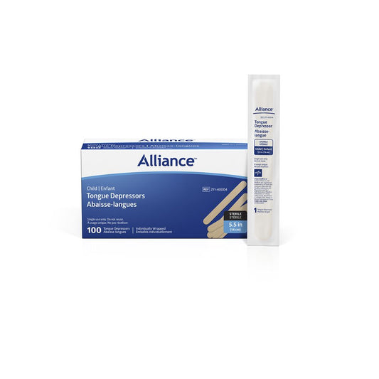 Alliance™ Tongue Depressor, Sterile, 14 cm - Box of 100