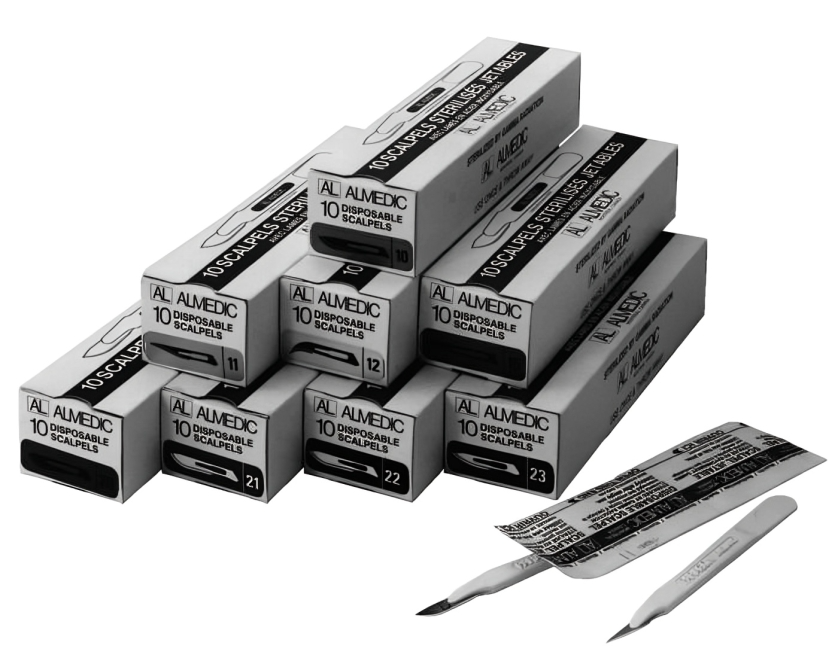 Almedic® Disposable Sterile Scalpel Blades, 10 Blades per Box