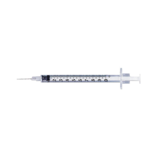 BD™ SYRINGE WITH PERMANENTLY ATTACHED NEEDLE, ALLERGIST TRAY- 305540