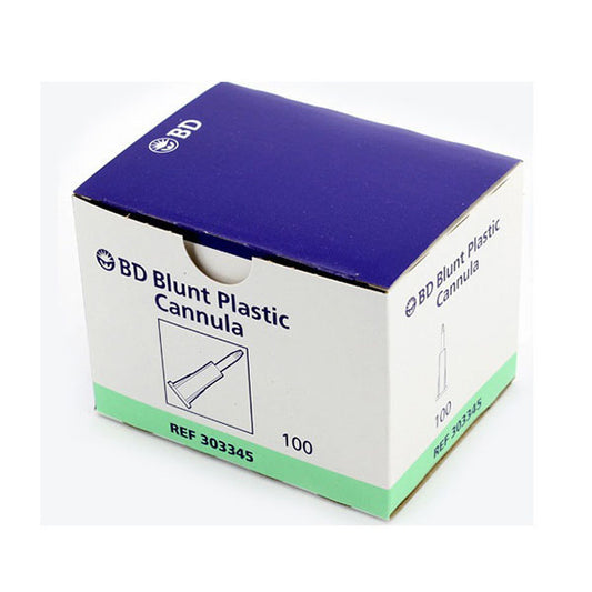 BD Blunt Cannula, 17GA OD, Clear, 303345