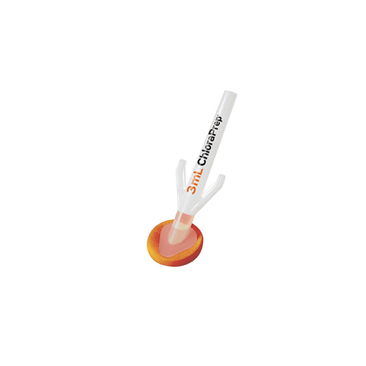 BD ChloraPrep® Applicator, Hi-Lite Orange® Tint, 3mL, 260415C