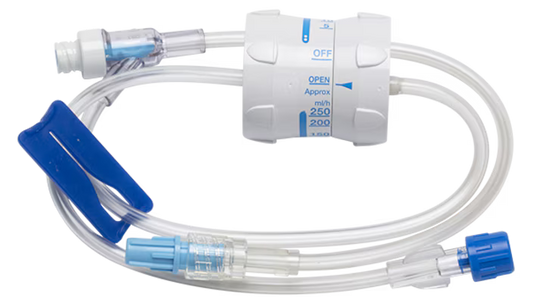 BD Extension Set with Flow Controller and Slide Clamp - 50 Per Case