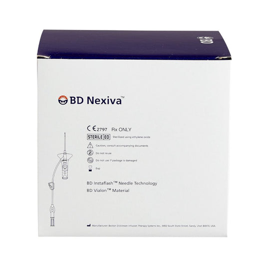 BD Nexiva™ Closed IV Catheter System,  24 G x 0.75 in. - Single Port