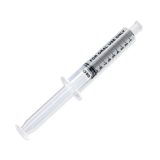 BD Oral Syringe, Tip Cap, Clear, 10mL, 305219