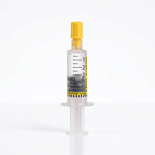 BD PosiFlush™ Heparin Lock Flush Syringe 100 USP units/ml, 3ml, 306423