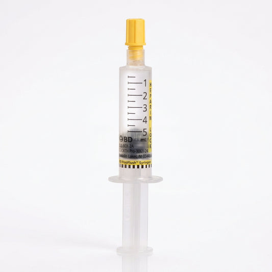 BD PosiFlush™ Heparin Lock Flush Syringe 100 USP units/ml, 5ml, 306424