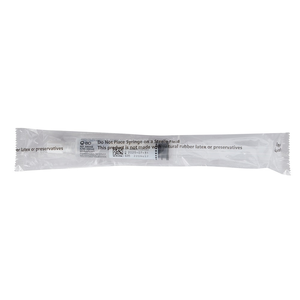 BD 10ml PosiFlush Pre-Filled Saline Syringes 306546