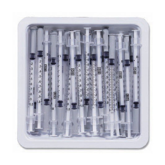 BD™ 1 mL Syringe with Permanently Attached Needle 27G, 1/2 inch- Box of 25