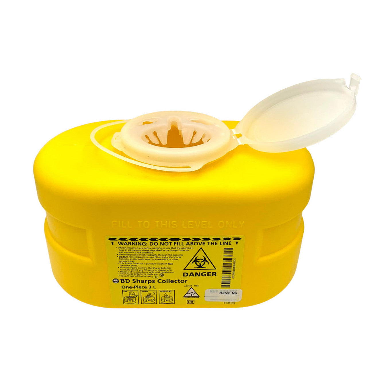 BD 3.1L Sharps Collector with One-way Tamper Resistant Entry - 300466