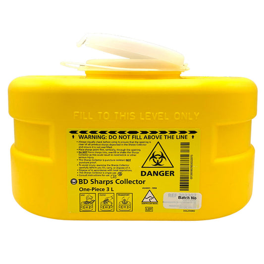 BD 3.1L Sharps Collector with One-way Tamper Resistant Entry - 300466