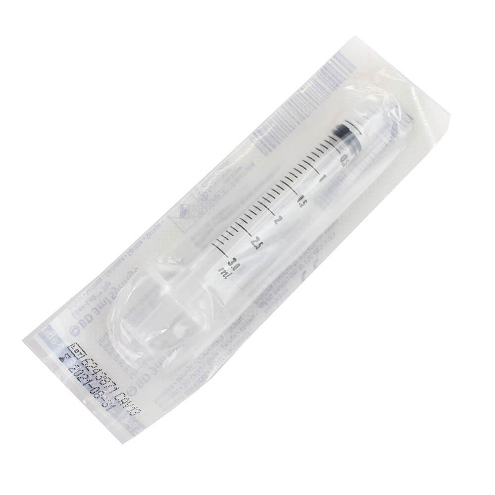 BD 3ml Luer Lok Tip Syringes, 309657- Box of 200