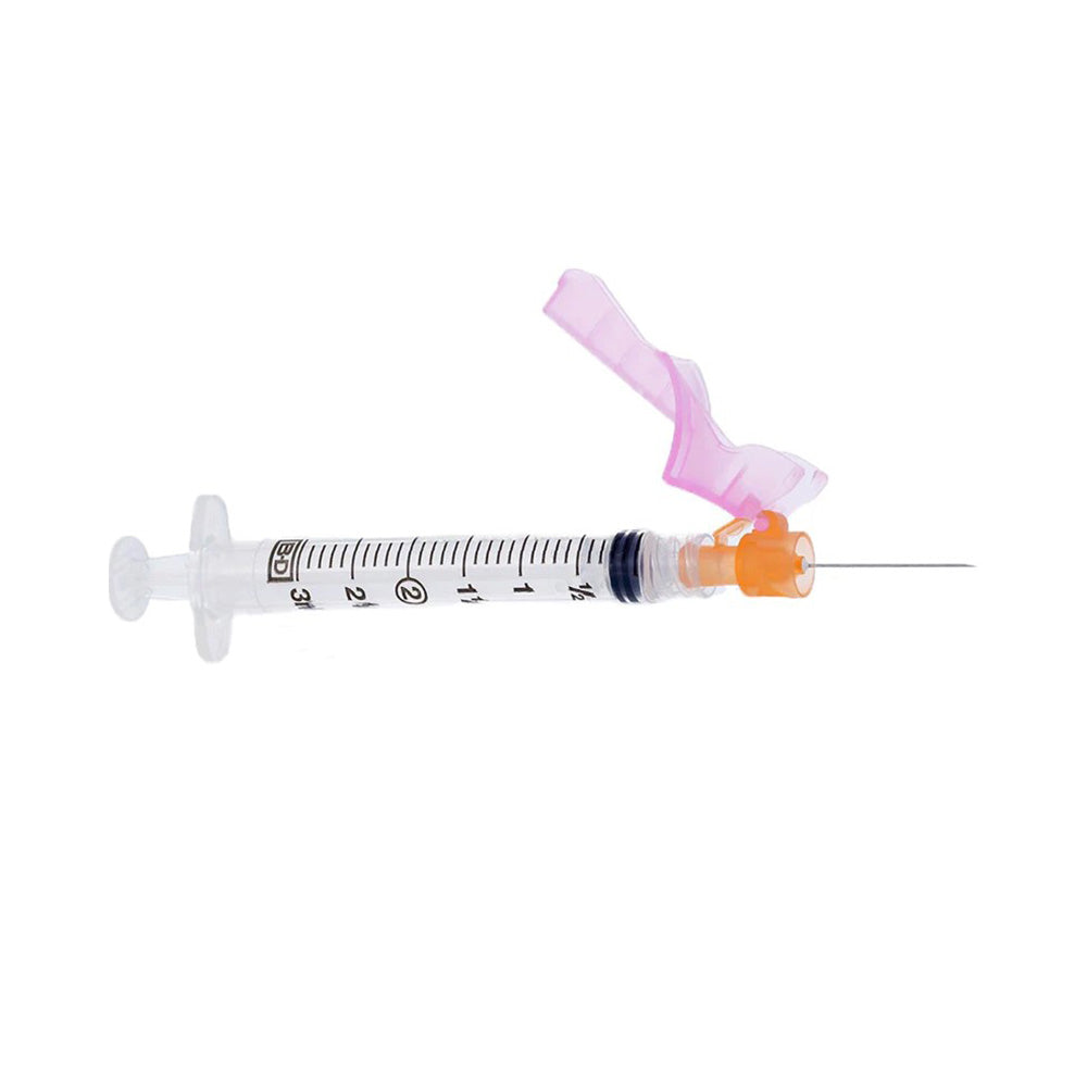 BD Eclipse Needle 25G x 1" with Detachable 3ml Luer-Lok Syringe, 305787 - Box of 50